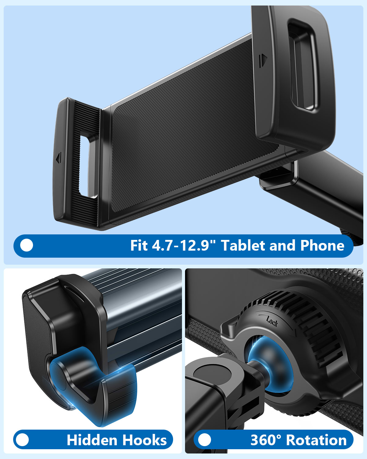 Hipacool Car Tablet Holder Sta - огляд і ціна Tablet Accessories Must Have