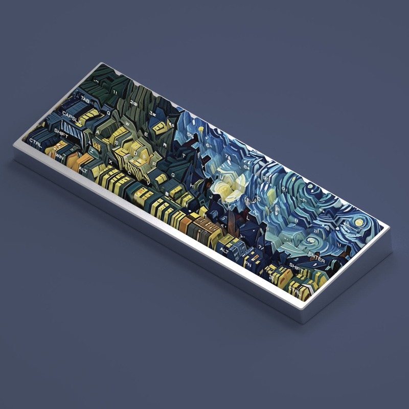 Van Gogh Starry Sky Theme Keyc - огляд і ціна Laptop Tablet Accessories