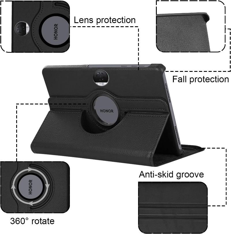 360 Rotation Stand Case for Hu - огляд і ціна Honor Tablet X9 Accessories