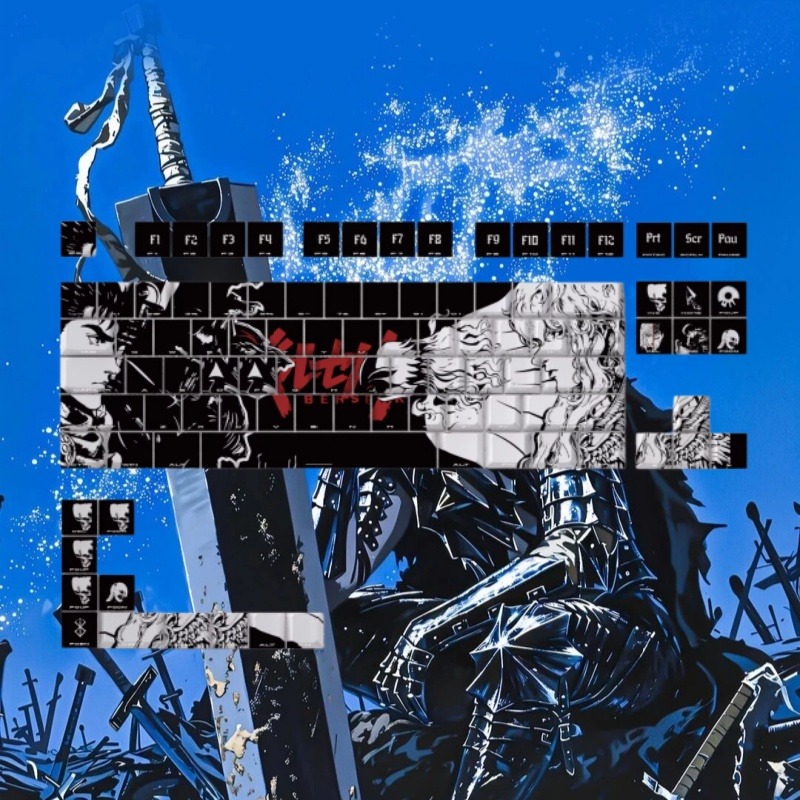 BERSERK Theme Anime Keycap 98  - огляд і ціна Laptop Tablet Accessories