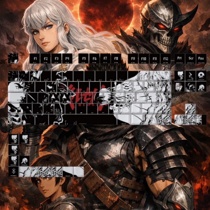 BERSERK Theme Anime Keycap 98  - огляд і ціна Laptop Tablet Accessories